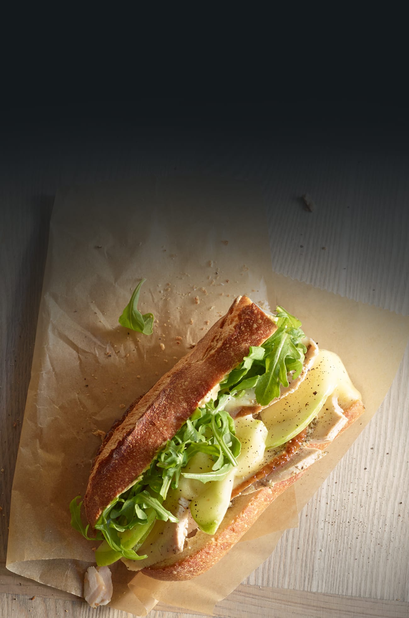 Dartcor Food Services - sandwich on artisan bread
